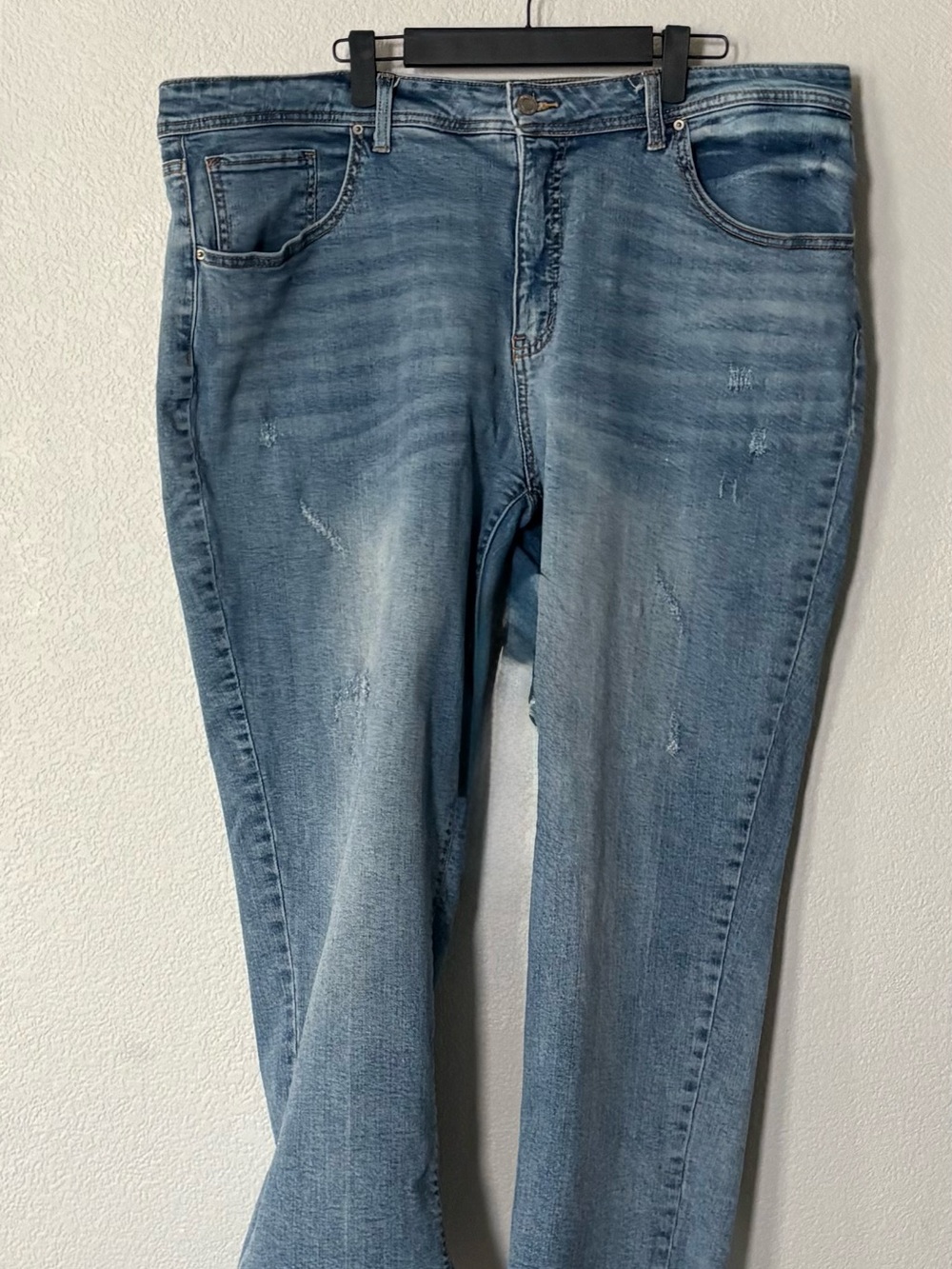 Plus Size Distressed Denim Jeans sz 20R